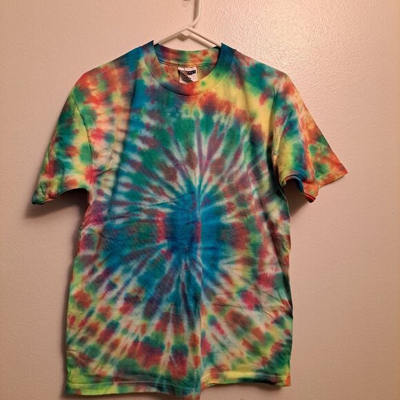 Jerzees Other - Vintage 90's Jerzees Tie Dye Heavyweight Cotton Short Sleeve T-Shirt